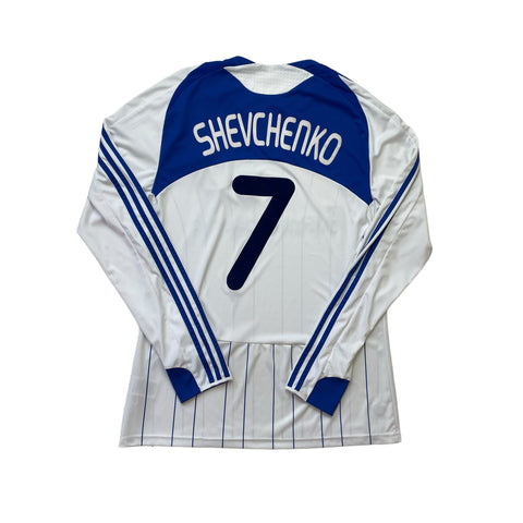 DYNAMO KIEV 2008/10 HOME LONG SLEEVE FOOTBALL SHIRT ‘SHEVCHENKO #7’ (L)