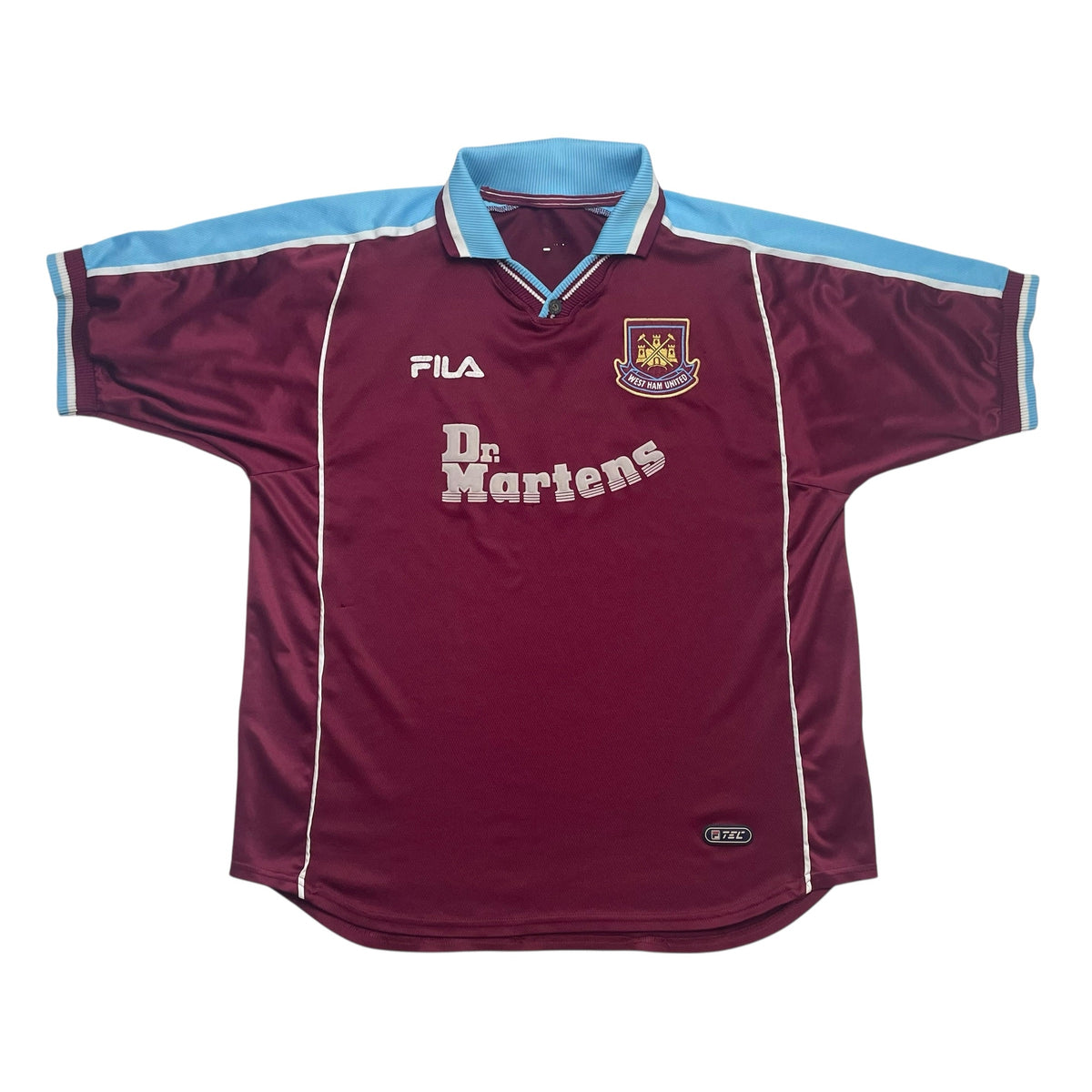 WEST HAM UNITED 1999/01 HOME FOOTBALL SHIRT (XL 