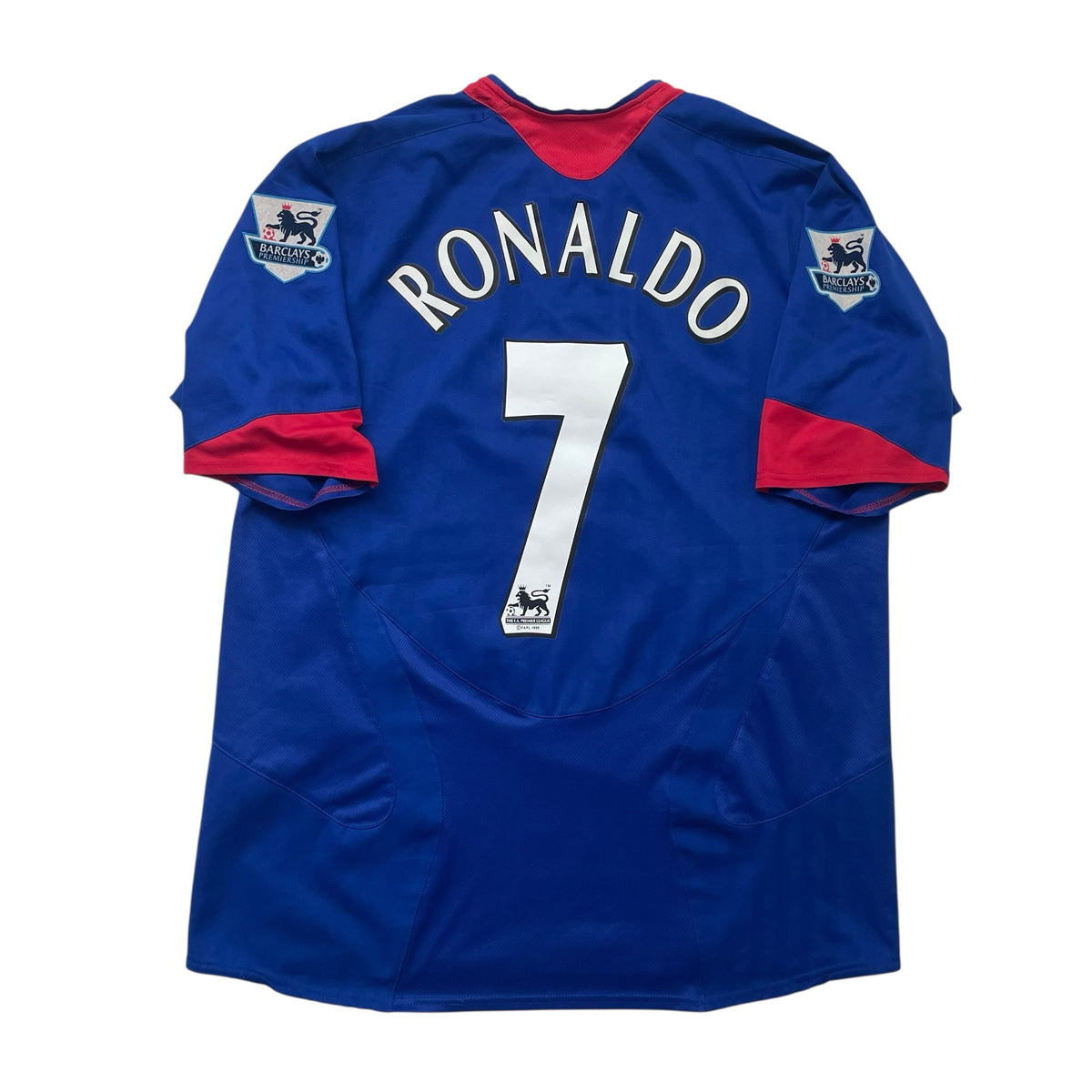 MANCHESTER UNITED 2005/06 AWAY FOOTBALL SHIRT 'RONALDO #7' (L