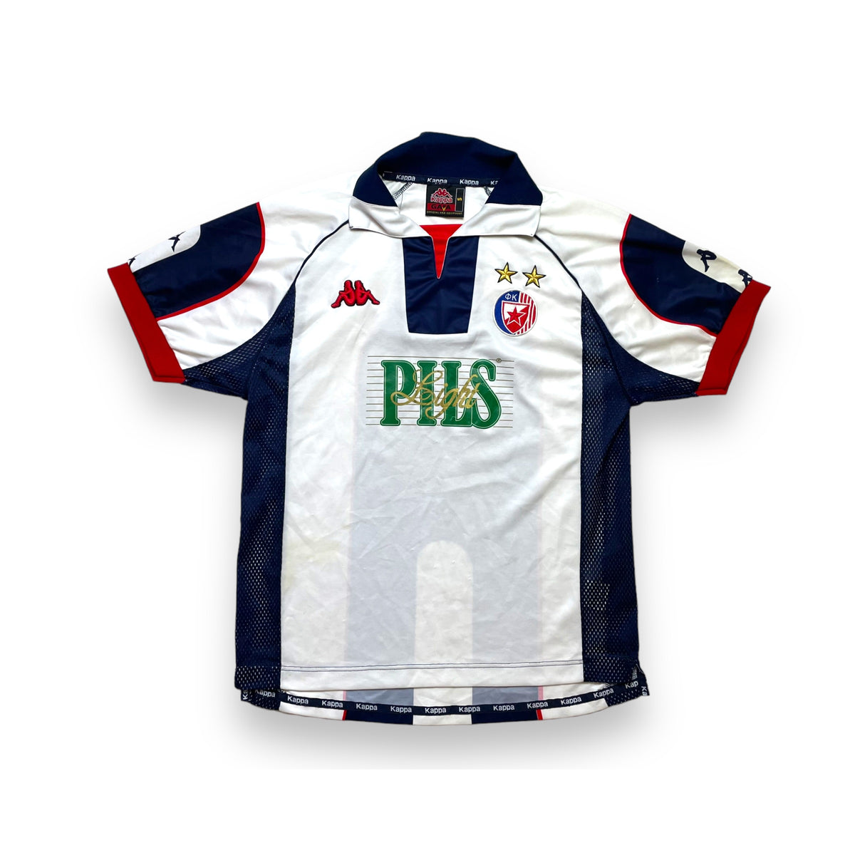 RED STAR BELGRADE 1997/98 AWAY FOOTBALL SHIRT (S 
