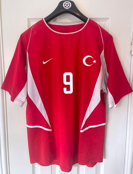 TURKEY 2003/04 HOME FOOTBALL SHIRT ‘HAKAN SUKER #9’ (M)