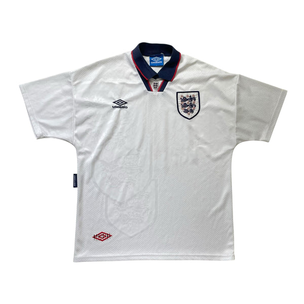 ENGLAND 1993/95 HOME FOOTBALL SHIRT (L)