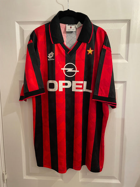 AC MILAN 1994/95 HOME FOOTBALL SHIRT (XXL)