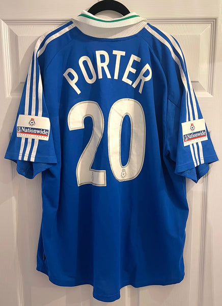 WIGAN ATHLETIC 2000/02 HOME PLAYER ISSUE FOOTBALL SHIRT ‘PORTER #20’ (XL)
