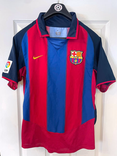 BARCELONA 2003/04 HOME FOOTBALL SHIRT (S)