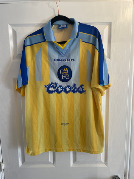 CHELSEA 1996/97 AWAY FOOTBALL SHIRT (L)