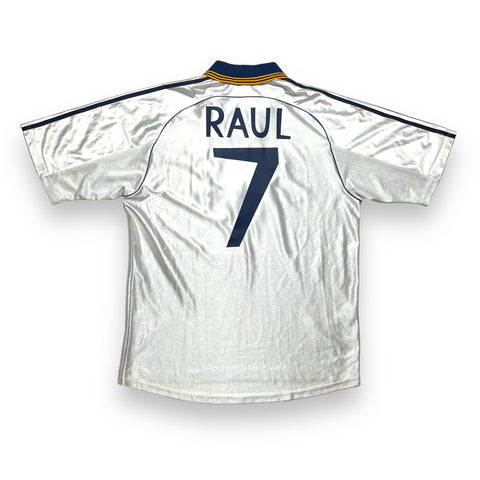 REAL MADRID 1998/00 HOME FOOTBALL SHIRT ‘RAUL #7’ (L)