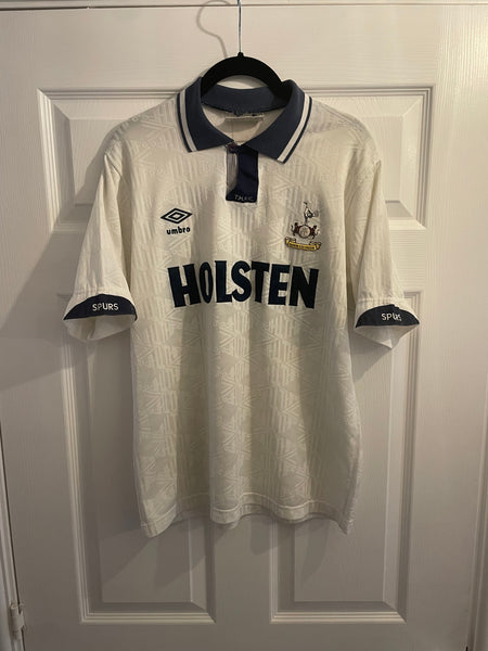 TOTTENHAM HOTSPUR 1991/93 HOME FOOTBALL SHIRT ‘LINEKER #10’ (M)