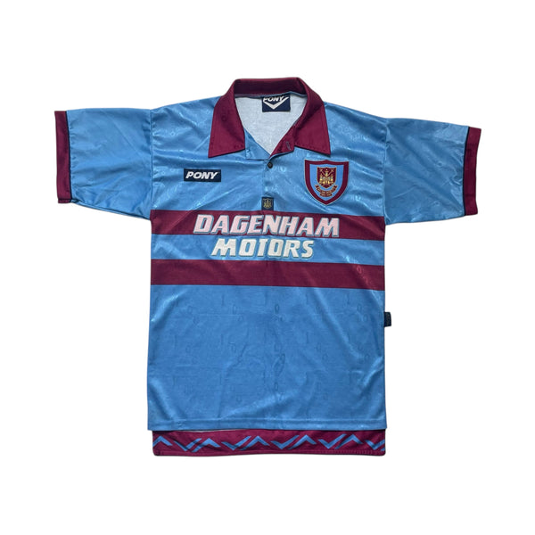 WEST HAM UNITED 1995/97 AWAY FOOTBALL SHIRT ‘DICKS #3’ (S)