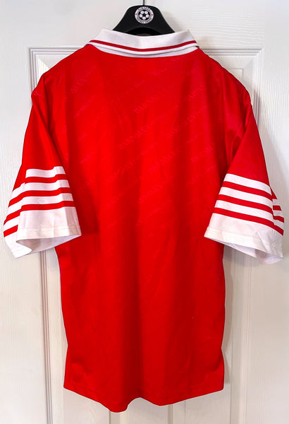 BARNSLEY 1995/96 HOME FOOTBALL SHIRT (M)