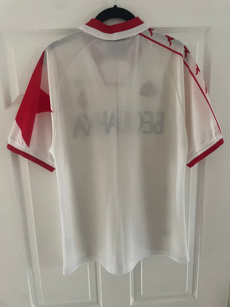 RED STAR BELGRADE 1996/98 AWAY FOOTBALL SHIRT (M)