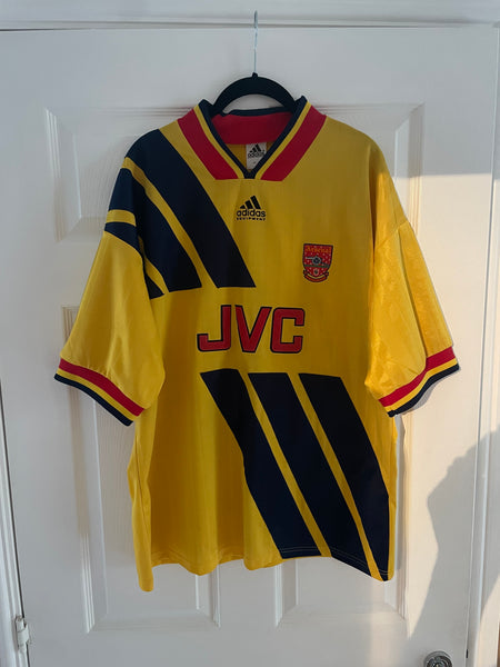 ARSENAL 1993/94 AWAY FOOTBALL SHIRT (XL)