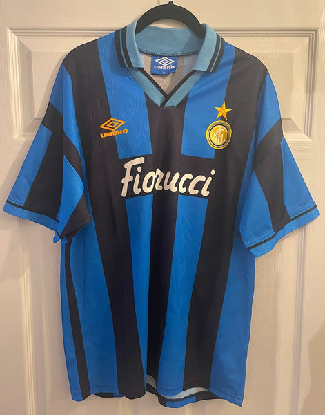 INTER MILAN 1994/95 HOME FOOTBALL SHIRT (M)