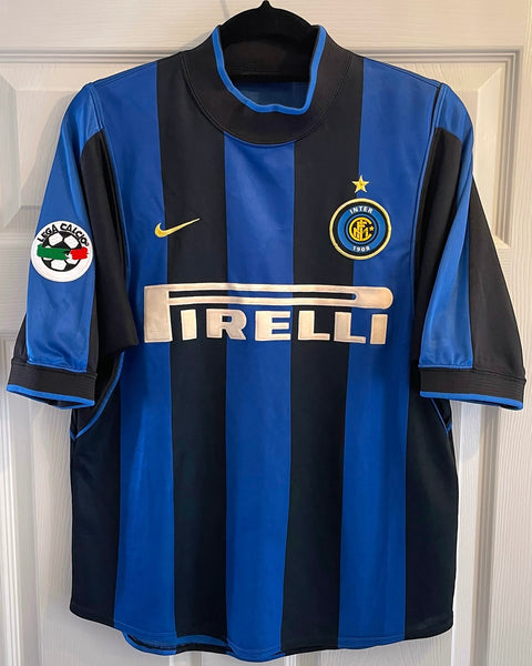 INTER MILAN 2000/01 HOME FOOTBALL SHIRT ‘RONALDO #9’ (S)