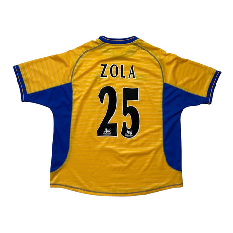 CHELSEA 2000/02 AWAY FOOTBALL SHIRT ‘ZOLA #25’ (XXL)