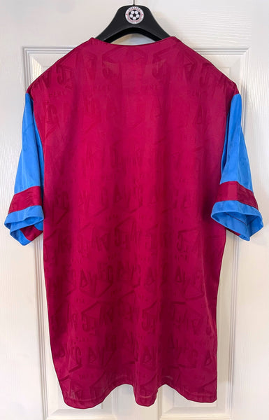 ASTON VILLA 1992/93 HOME FOOTBALL SHIRT (XL)