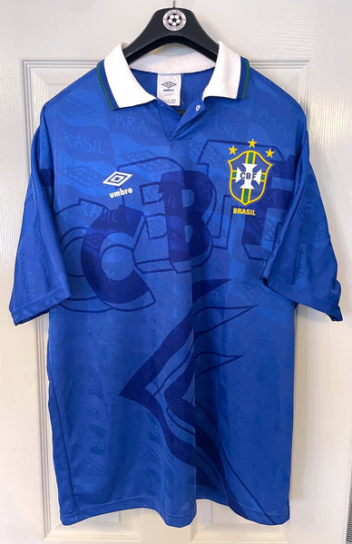 BRAZIL 1991/93 AWAY FOOTBALL SHIRT (XL)