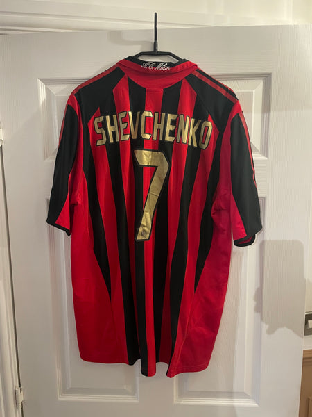 AC MILAN 2005/06 FOOTBALL SHIRT ‘SHEVCHENKO #7’ (XL)