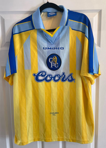 CHELSEA 1996/97 AWAY FOOTBALL SHIRT (L)