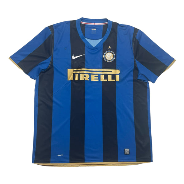 INTER MILAN 2008/09 HOME FOOTBALL SHIRT ‘IBRAHIMOVIC #8’ (XXL)