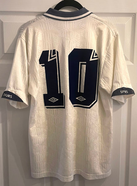 TOTTENHAM HOTSPUR 1991/93 HOME FOOTBALL SHIRT ‘LINEKER #10’ (M)