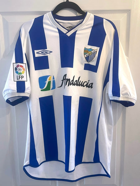 MALAGA 2001/03 HOME FOOTBALL SHIRT (L)
