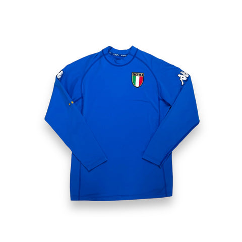 ITALY 2000/02 HOME LONG SLEEVE FOOTBALL SHIRT (L)