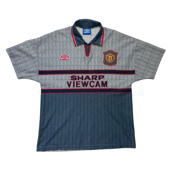 MANCHESTER UNITED 1995/96 AWAY FOOTBALL SHIRT ‘CANTONA #7’ (L)