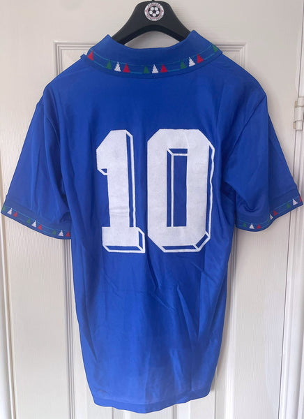 ITALY 1992/93 HOME FOOTBALL SHIRT ‘BAGGIO #10’ *BNWT* (L)