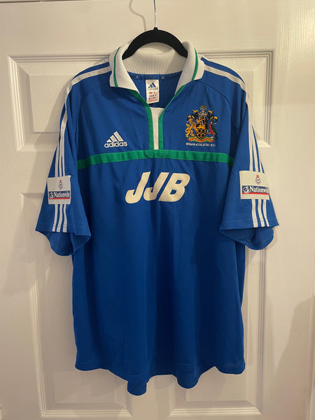 WIGAN ATHLETIC 2000/02 HOME PLAYER ISSUE FOOTBALL SHIRT ‘PORTER #20’ (XL)