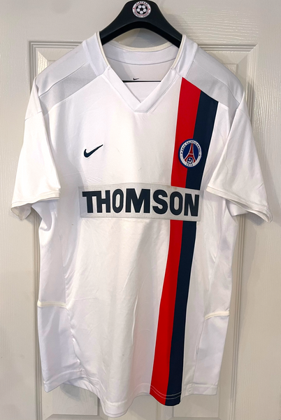 PSG PARIS SAINT GERMAIN 2002/03 AWAY FOOTBALL SHIRT ‘RONALDINHO #10’ (L)