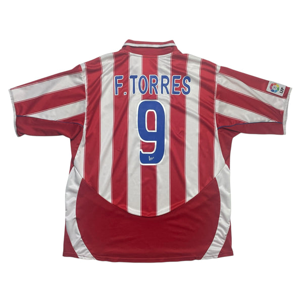 ATLETICO MADRID 2003/04 HOME FOOTBALL SHIRT ‘TORRES #9’ (XL)