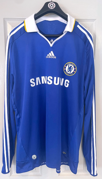CHELSEA 2008/09 HOME LONG SLEEVE FOOTBALL SHIRT (XL)