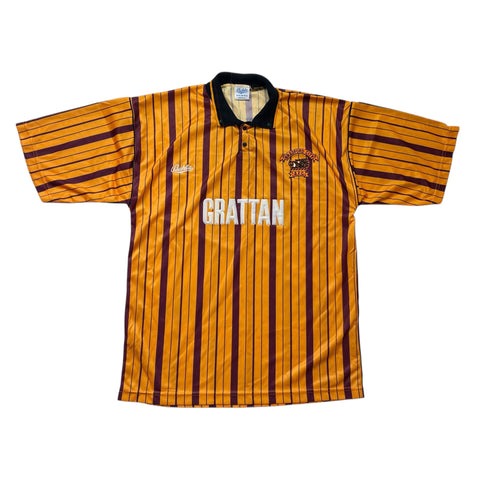 BRADFORD CITY 1990/91 HOME FOOTBALL SHIRT (M)
