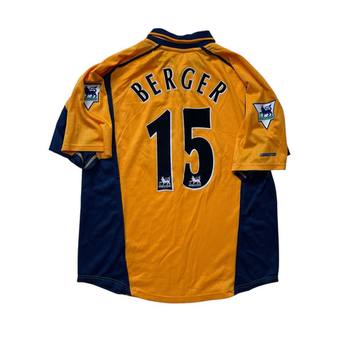 LIVERPOOL 2000/01 AWAY FOOTBALL SHIRT ‘BERGER #15’ (S)