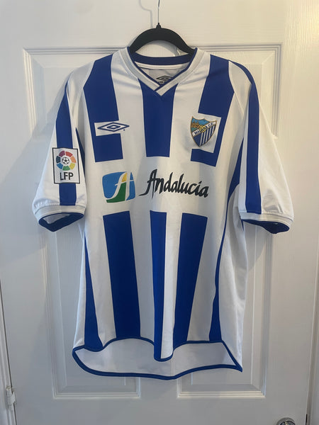 MALAGA 2001/03 HOME FOOTBALL SHIRT (L)