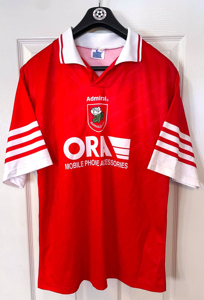 BARNSLEY 1995/96 HOME FOOTBALL SHIRT (M)