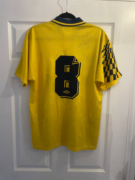 TOTTENHAM HOTSPUR 1991/93 AWAY FOOTBALL SHIRT ‘GASCIOGNE #8’ (L)