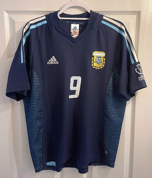 ARGENTINA 2002/04 AWAY FOOTBALL SHIRT ‘BATISTUTA #9’ (M)