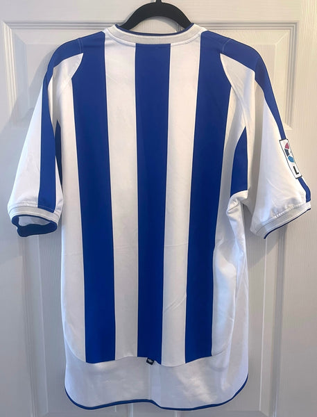 MALAGA 2001/03 HOME FOOTBALL SHIRT (L)