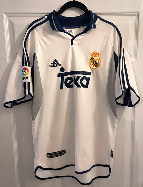 REAL MADRID 2000/01 HOME FOOTBALL SHIRT ‘FIGO #10’ (S)