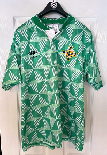 NORTHERN IRELAND 1990/92 HOME FOOTBALL SHIRT (XL)