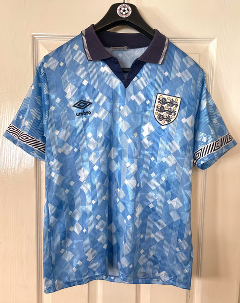ENGLAND 1990/92 THIRD FOOTBALL SHIRT (S)