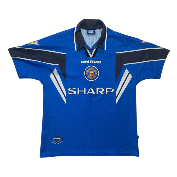 MANCHESTER UNITED 1996/98 THIRD FOOTBALL SHIRT ‘CANTONA #7’ (L)