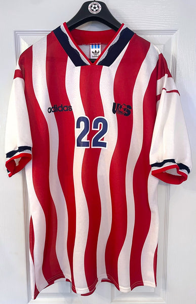 USA 1994/95 HOME FOOTBALL SHIRT ‘LALAS #22’ (XL)