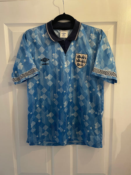 ENGLAND 1990/92 THIRD FOOTBALL SHIRT (S)