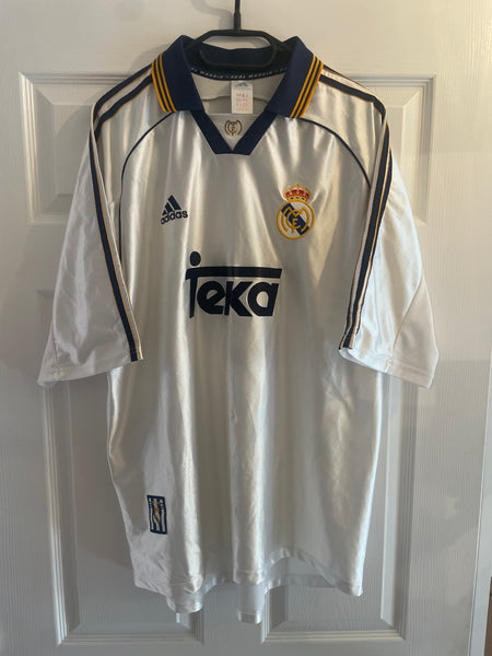 REAL MADRID 1998/00 HOME FOOTBALL SHIRT ‘REDONDO #6’ (XL)