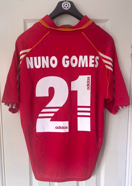BENFICA 1998/99 HOME FOOTBALL SHIRT ‘NUNO GOMES #21’ (L)