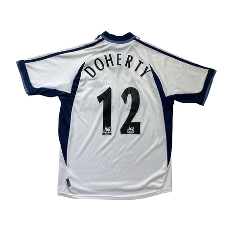 TOTTENHAM HOTSPUR 2001/02 HOME FOOTBALL SHIRT ‘DOHERTY #12’ (M)