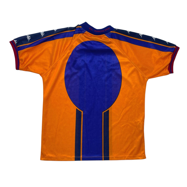 BARCELONA 1997/98 AWAY FOOTBALL SHIRT (S)